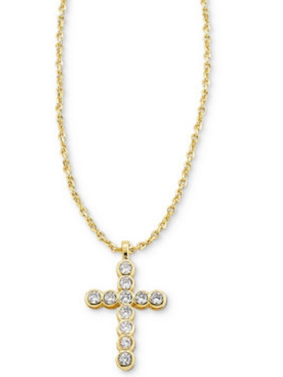 Kendra Scott Jewelry - Kendra ScottGold-Tone Cross Crystal 19" Pendant Necklace